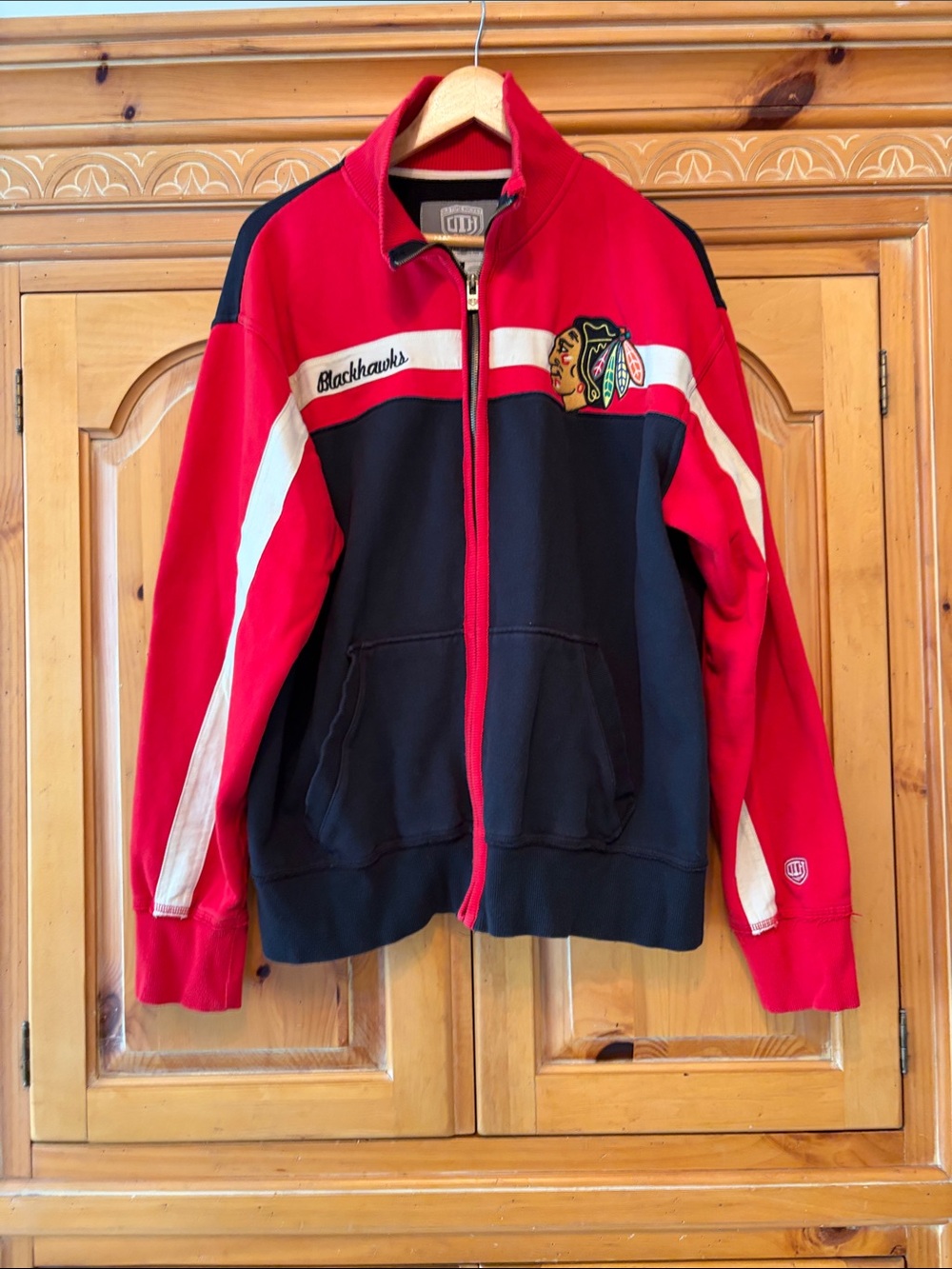 Chicago Blackhawks Red & Black adults team jacket